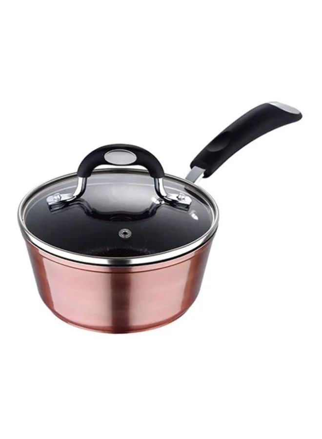 BERGNER Pandora Forged Aluminium Induction Bottom Non-stick Saucepan With Lid Copper 16cm