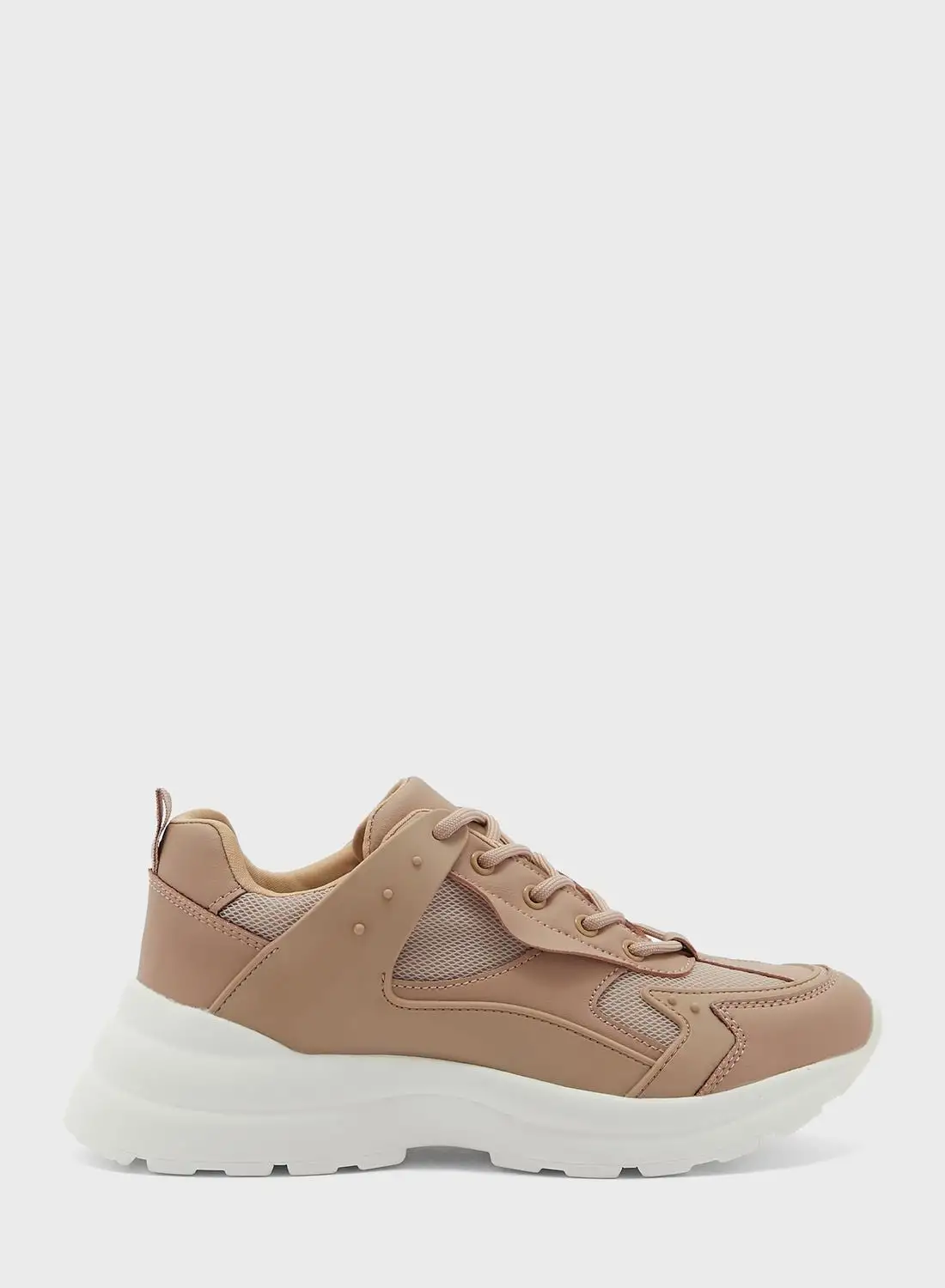 Ginger Tonal Chunky Pearl Detail Sneaker