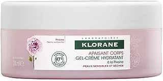 Klorane Soothing Body Moisturizing Gel Cream With Peony For Dry Sensitive Skin 200Ml