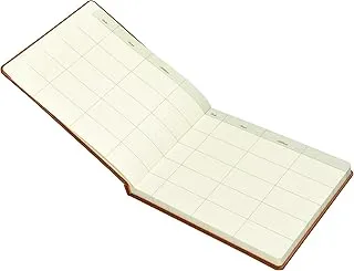 FIS Executive Visitors Book English Italian PU 25x20cm بني - FSCLEXVI02