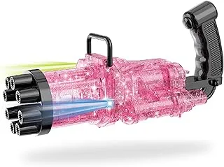 Little Story - 8 Holes Bubble Machine Kids Gun - Pink