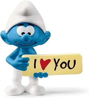 Smurf with sign