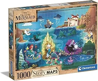 Clementoni Puzzle Little Mermaid Map 1000Pieces