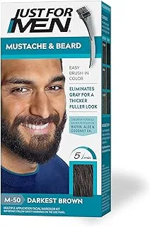 Just for Men Just for Men, Moustache and Beard Color M-50, Darkest Brown, 14 grams