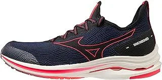 Mizuno J1GC207809 Wave Rider Neo Running Shoes for Men, Size UK7, Black/Black/Diva Pink