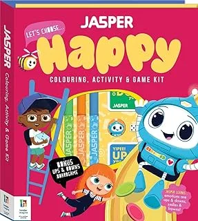 Hinkler Jasper Lets Choose Happy Coloring Activity and Game Kit