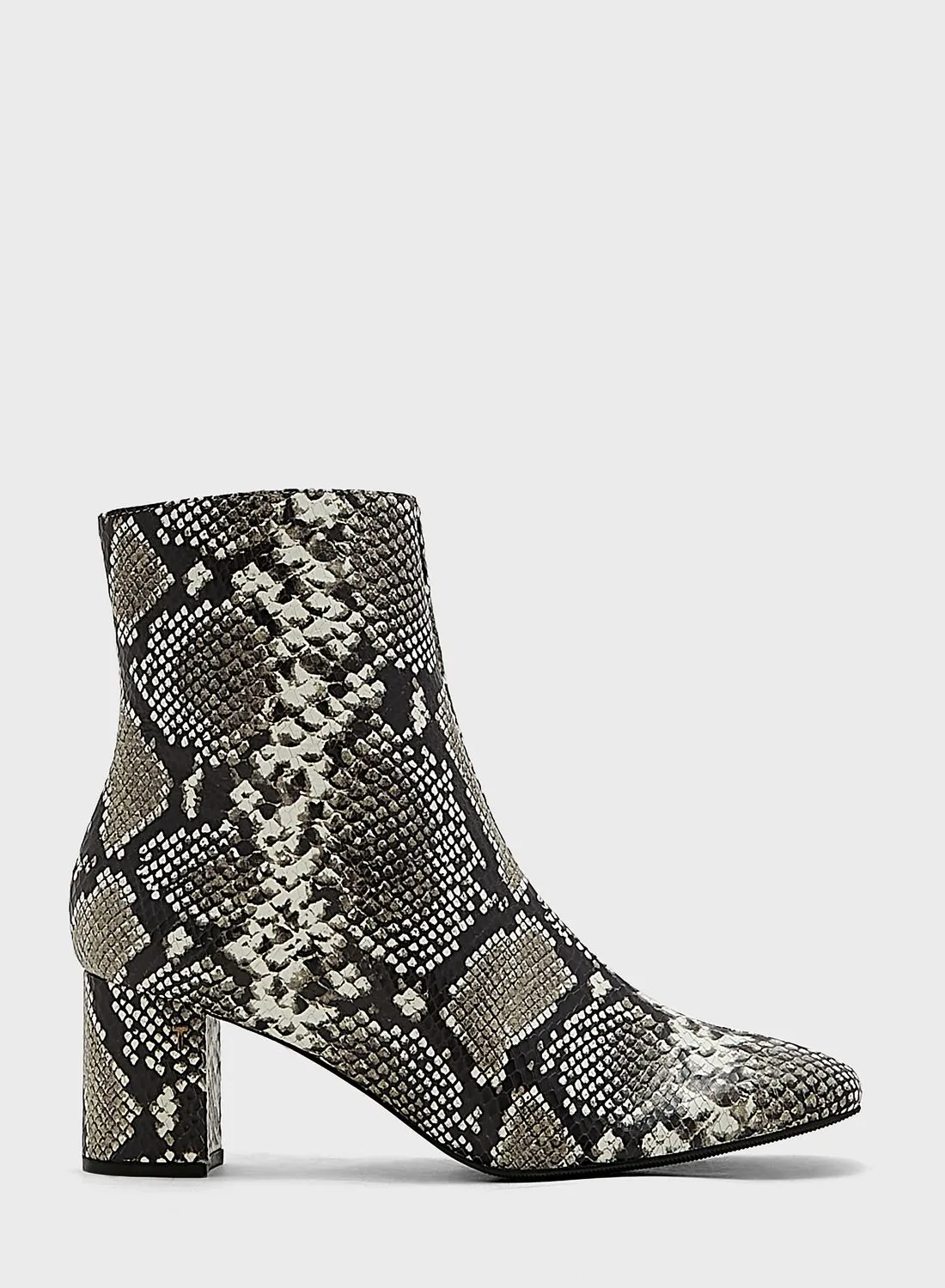 Ted Baker Neomy Snakeskin Print Ankle Boots