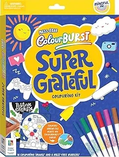 Hinkler Mindful Me Color Burst Super Grateful Coloring Kit