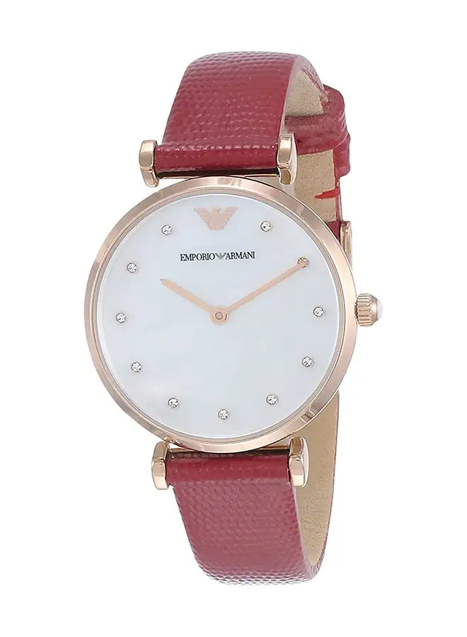 EMPORIO ARMANI Women's Analog Round Shape Stainless Steel AR11388 32 Millimeter