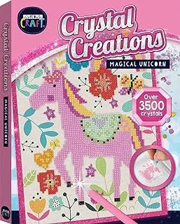 Hinkler Curious Craft Crystal Creations Magical Unicorn Canvas Kit