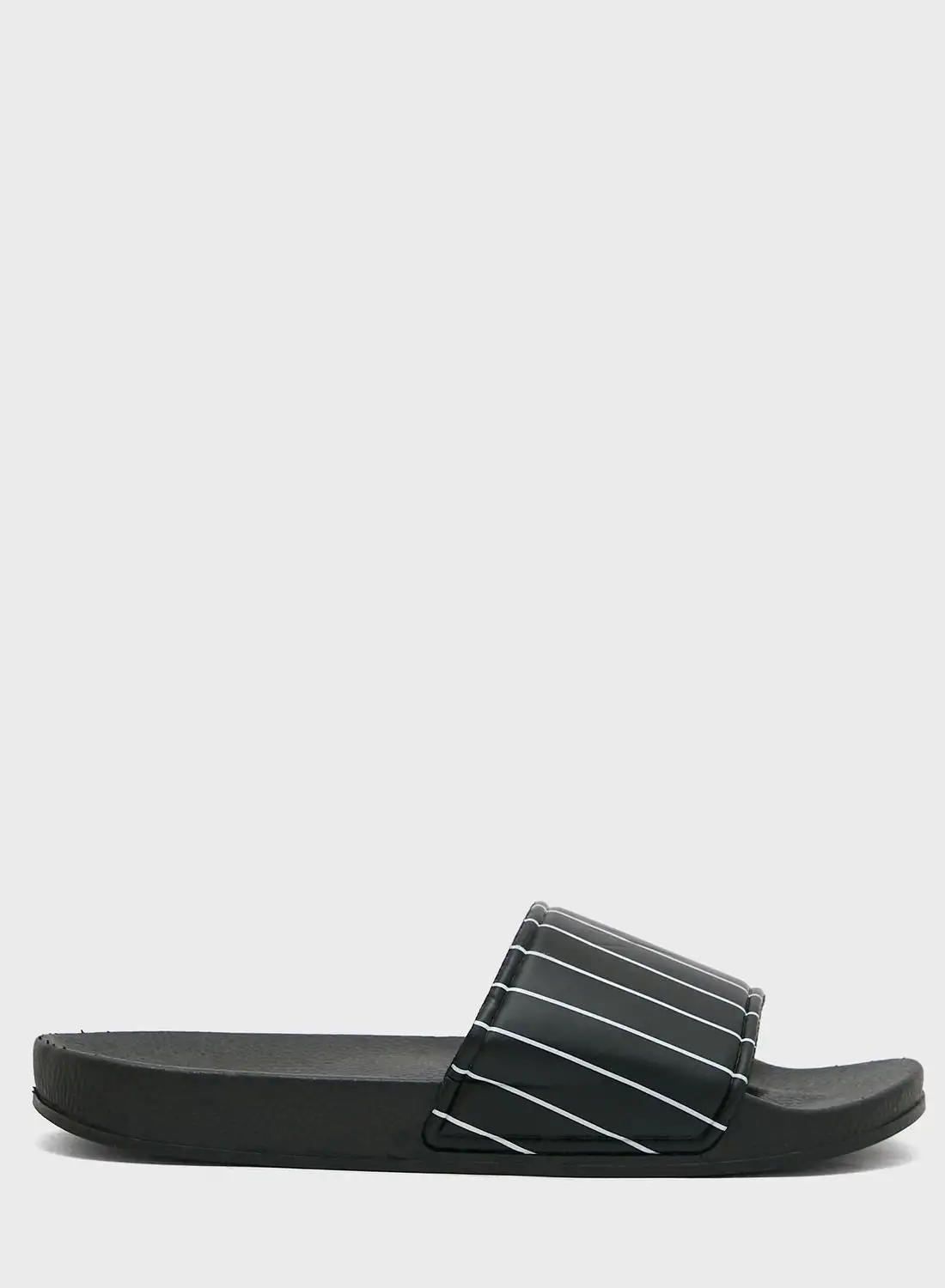 BRAVE SOUL Brave Soul For Seventy Five Stripe Print Slides