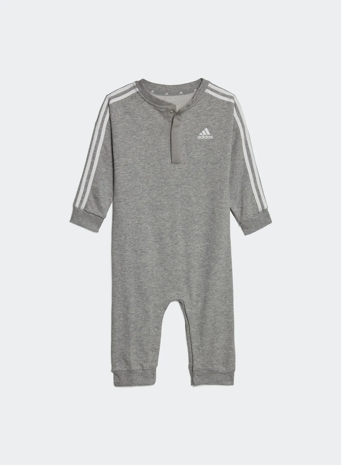 Adidas Infant 3 Stripe Essential French Terry Bodysuit