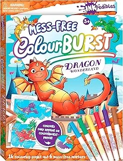 Hinkler Inkredibles ColourBurst Dragon Wonderland Colouring Kit