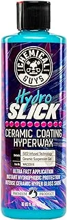 Chemical Guys WAC22916 HydroSlick Intense Gloss Sio2 Ceramic Coating Hyperwax ، Hyper Gloss Shine ، آمن للسيارات والشاحنات وسيارات الدفع الرباعي والدراجات النارية و RVs والمزيد ، 16 أونصة سائلة