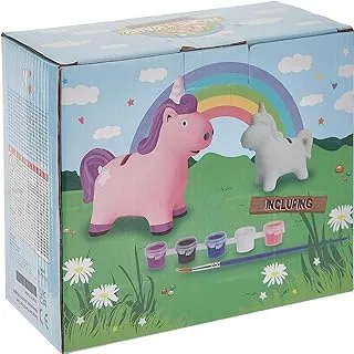 Koopman Paint Your Own Moneybank Unicorn & Rabbit Assorted 1 Piece