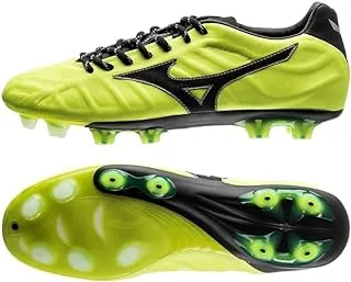 Mizuno P1GA188945 Rebula V1 Japan Football Shoes for Men, Size UK9, Yellow/Black/Silver