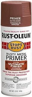 Rust-Oleum Stops Rust Primer Spray Rusty Metal Brown 340 g, 100355