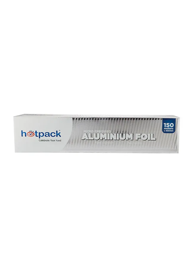 Hotpack Disposable Aluminium Foil Roll Silver 150 Meter x 450mm