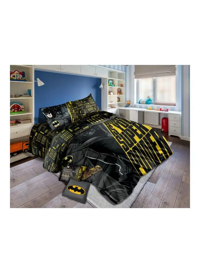 DC Comics 4-Piece Printed Comforter Set Combination Multicolour