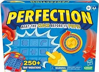 Perfection Game for Kids, Games for Ages 5+, Games for 1+ Players, Over 250 Combinations, Pop Up Game, Memory Games for Kids