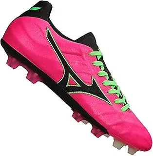 Mizuno P1GA178964 Rebula VI Japan Football Shoes for Men, Size UK10, Pink/Black/Green