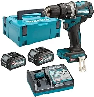 Makita HP002GA201 40V Max Li-Ion XGT Cordless Hammer Driver Drill, 13 mm Size