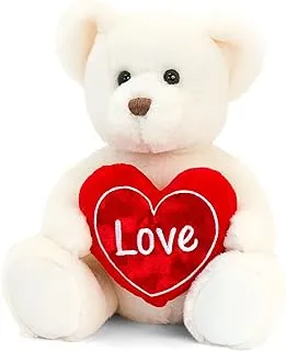 25cm Cream Chester Bear with Heart