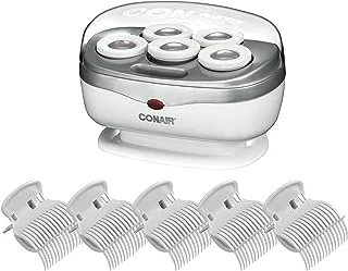 Conair Instant Heat Travel 1.5-Inch Hot Rollers, White, Set of 5