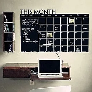 Monthly Planner To Do List Memo Board Chalkboard Blackboard Sticker Wall Calendar For Home Office 60cm X 92cm Chalkboard