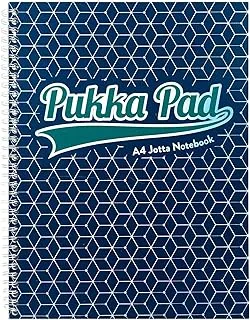 Pukka Pad 200 صفحة 80GSM Glee Jotta Wirebound Notebook ، مقاس A4 ، أزرق داكن