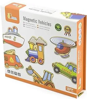 VIGA Colorful Magnetic Vehicles for Ages 18+ Months, 20pcs, Multicoloured, 589240