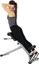 Sunny Health & Fitness Hyperextension Roman Chair Ab Workouts Sit Up Gym Bench for Home