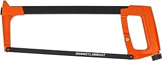 Black & Decker 300mm 45 degree Steel Hacksaw for Metal Cutting, Orange/Black - BDHT20344, 2 Years Warranty