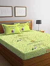 Portico Happiness Printed Double Bedsheet With 2 Pillow Cover, Multi-Colour, 224X254 Cm, 8101961