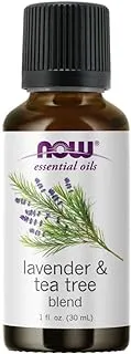 Now Essential Oils, Lavender & Tea Tree Oil Blend 60/40 100% Pure 1 Fl. Oz. (30 Ml)