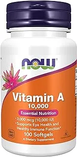 Now Foods Vitamin A 10,000 Iu 100 Softgels