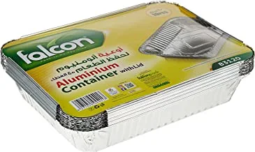 Falcon Aluminium Container With Lid 83120-10 Piece - 1050 CCs