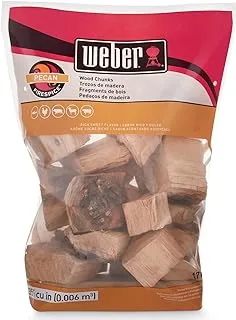 Weber 17137 Firespice Pecan Smoking Wood Chunks 1.8 kg, Brown, 4 lb