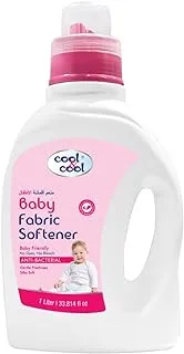 Cool & Cool Gentle Baby Fabric Softener 1 Liter- Anti Bacterial, Dye-Free, Bleach-Free,Gentle, Baby & Kid safe.