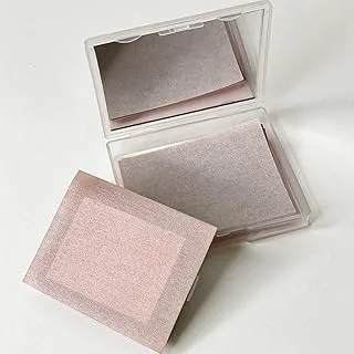 Mai Couture Blotting Paper Blush Kit With Mirror & Sponge. On-The-Go Portable MakEUp, Suitable For Face, Recycleable | (50 Sheets) Bronzy Rose