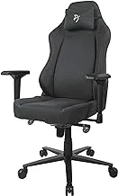 AROZZI PRIMO WOVEN FABRIC GAMING CHAIR - BLACK - GREY LOGO