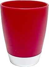 FEELINGS Mouthwash Tumbler Plastic Large Capacity Water Cups Acrylic Drinking Glasses Tumblers Unbreakable Picnic Drinkware, Stackable Glassware Cocktail Glasses, Tea, Juice 10.7 x 7.6 cm - Red