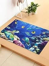 Story At Home Polyester Anti Skid Abstract Pattern Door Mat, Multi-Colour, 40 Cm X 60 Cm, Aq1407