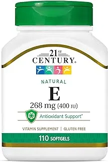 21st Century Vitamin E 268 Mg (400 Iu Natural D-Alpha), 110 Count