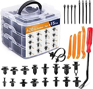 GOOACC 635Pcs Car Push Retainer Clips & Auto Fasteners Assortment