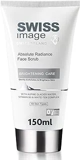 Swiss Image Absolute Radiance Face Scrub 150 ml | Gently Exfoliates & Brighten Skin | Enriched With Niacinamide, Alpine Glacier Water & White Ten Complex, All Skin Types