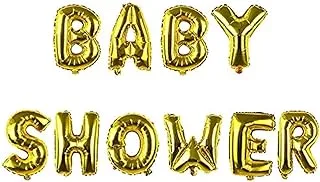 NEW-Party DIY Decorations - 1 Set Baby Shower Baby Boy Girl Foil Balloon its a boy girl Baby Shower Balloons Kids 1st Birthday Party Decorations supplies (gold baby shower)-AE