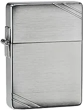 Zippo Lighter with Slashes Windproof Lighter, Chrome,Regular,1935