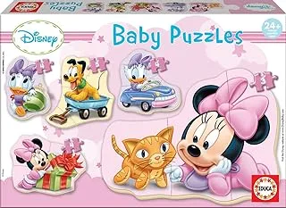 Educa Mickey & Friends 15612, Minnie, Baby Puzzleset mit 5 Puzzles für Kinder ab 24 Monaten, Disney, One size