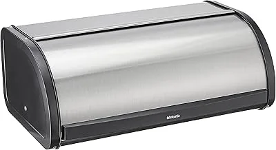 Brabantia Roll Top Bread Box, Matt Steel Fingerprint Proof Color - Large